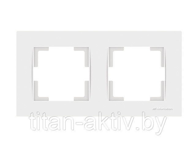 Рамка 2-ая горизонтальная белая, RITA, MUTLUSAN - фото 1 - id-p113670133