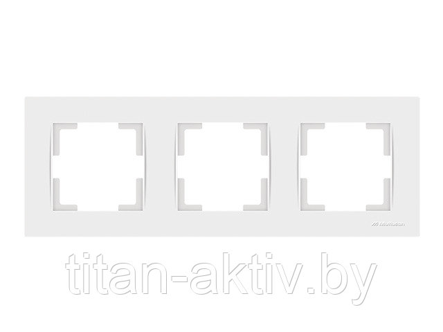 Рамка 3-ая горизонтальная белая, RITA, MUTLUSAN - фото 1 - id-p113670200