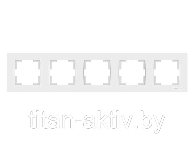 Рамка 5-ая горизонтальная белая, RITA, MUTLUSAN - фото 1 - id-p113670070