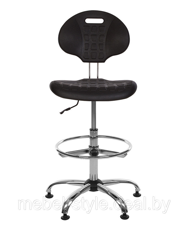 Специальное кресло Нико GTS хром для лабораторий и производственных линий, стул NICO GTS CH полиуретан - фото 10 - id-p113671180
