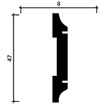 DD32 Молдинг (8*47*2000мм), фото 2