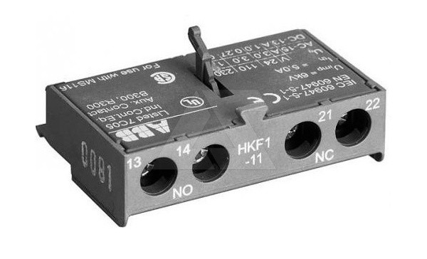Блок-контакт фронтальный HKF1-11 для MS116...MS165, 1NO+1NC, 4А - фото 1 - id-p113735558
