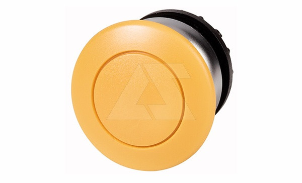 Кнопка грибовидная желтая 36мм Titan M22-DRP-Y, с микропереключ. фиксация/возврат, IP67 - фото 1 - id-p113735663
