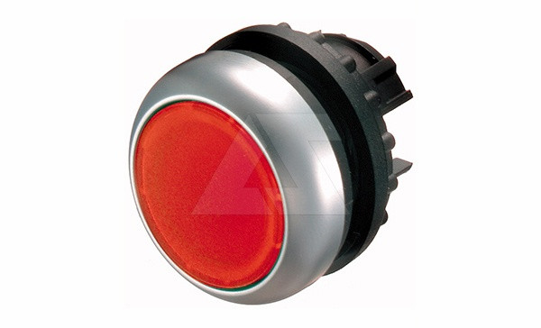 Кнопка красная с подсветкой Titan M22-DRL-R, IP67 с микропереключ. фиксация/возврат - фото 1 - id-p113735682