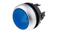 Кнопка синяя с подсветкой Titan M22-DRL-B, IP67 с микропереключ. фиксация/возврат