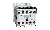 Мини-контактор CM1 10, 3P, 9A/(20A по AC-1), 4kW(400VAC), 230VAC, 1NO