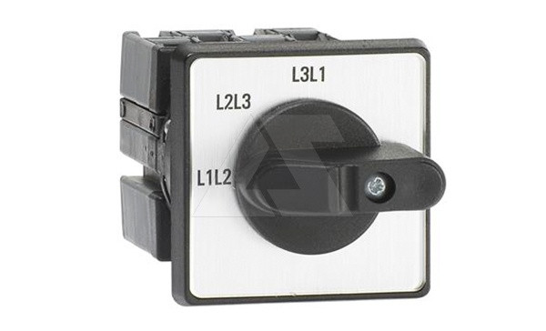 Переключатель вольтметра ONVN3PB, L1-L2/L2-L3/L3-L1, IP65, монтаж на дверь - фото 1 - id-p113736006