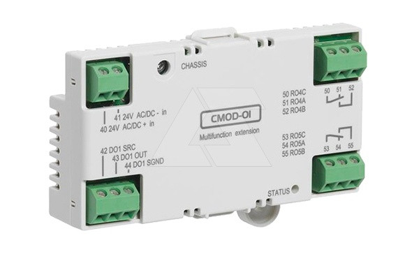 Плата расширения CMOD-01, вход внешнего питания, 24VAC/DC, 1DO, 2RO для ACS580 - фото 1 - id-p113736022