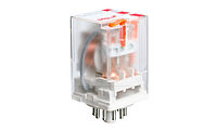 Реле R15-2013-23-1220-WTLD, 3CO, 10A(250VAC), 220VDC, мех. инд., тест-кнопка, LED, выпрям. диод