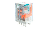 Реле R2N-2012-23-1024-WTLD, 2CO, 12A(250VAC), 24VDC, мех. инд., тест-кнопка, LED, выпрям. диод