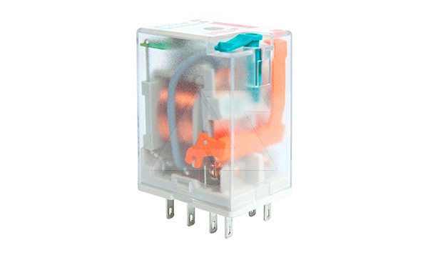 Реле R2N-2012-23-1024-WTLD, 2CO, 12A(250VAC), 24VDC, мех. инд., тест-кнопка, LED, выпрям. диод - фото 1 - id-p113736183