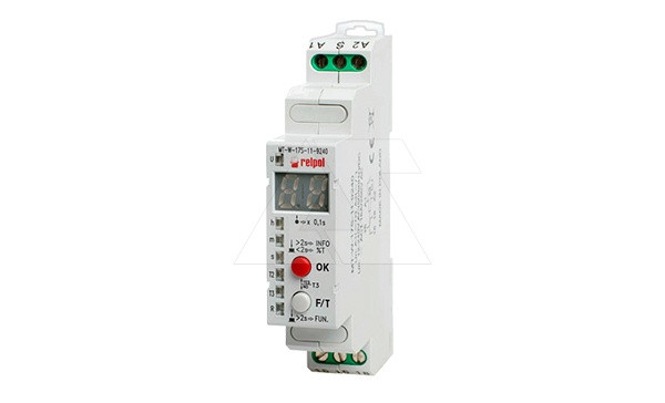 Реле времени MT-W-17S-11-9240-M, 1CO, 10А(250VAC), 12_240VAC/DC, 0.1сек_100ч, 25 функций, LED-дисплей, 1M - фото 1 - id-p113736304