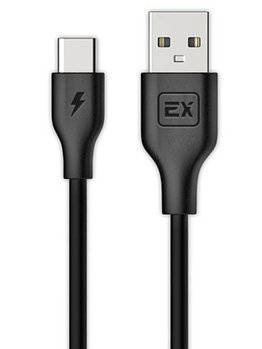 EX-K-733 USB - TYPE-C круглый чёрный 0.2М Power Bank Classic Дата-кабель EXPLOYD