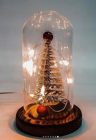 Ёлочка в колбе с подсветкой