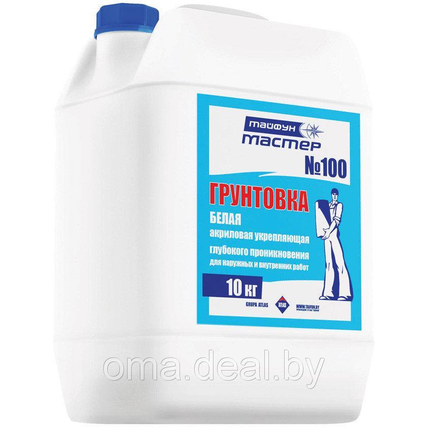 Грунтовка белая №100 Тайфун мастер 10кг