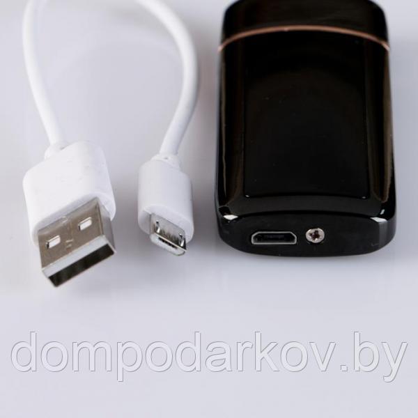 Зажигалка электронная "Медведь" в подарочной коробке, USB, спираль, 3х7.5 см - фото 4 - id-p113764285