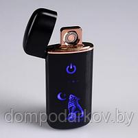 Зажигалка электронная в подарочной коробке, USB, спираль, 3.2х7.5 см, фото 3