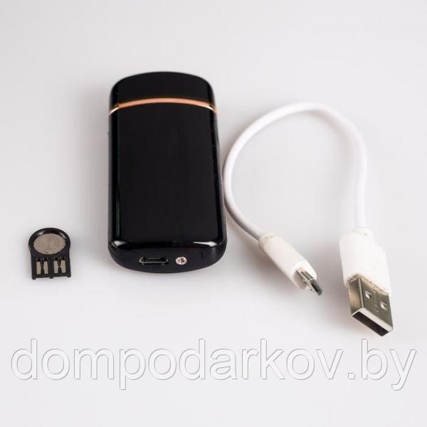 Зажигалка электронная в подарочной коробке, USB, спираль, 3.2х7.5 см - фото 4 - id-p113764286