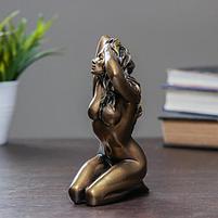 Фигура "Девушка на коленях" золото 10х6х15см, фото 3