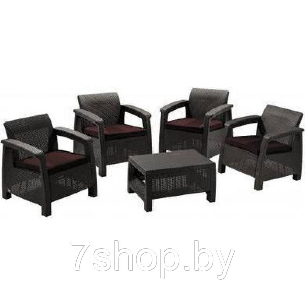 Комплект мебели Keter Corfu quattro set - фото 1 - id-p48072489