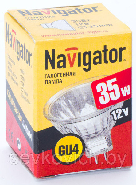 Лампа галогенная GU5.3 Navigator MR16 12V 50W - фото 4 - id-p113781562