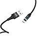 Дата-кабель магнитный U76 Micro USB 1.2м. 2A. черный Hoco, фото 3