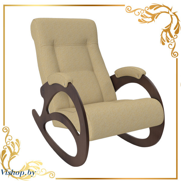 Кресло-качалка Модель Версаль 4 орех б/л - фото 1 - id-p113782673