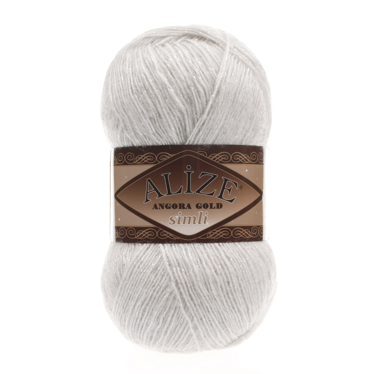 Пряжа Angora Gold Simli цвет 599 слоновая кость