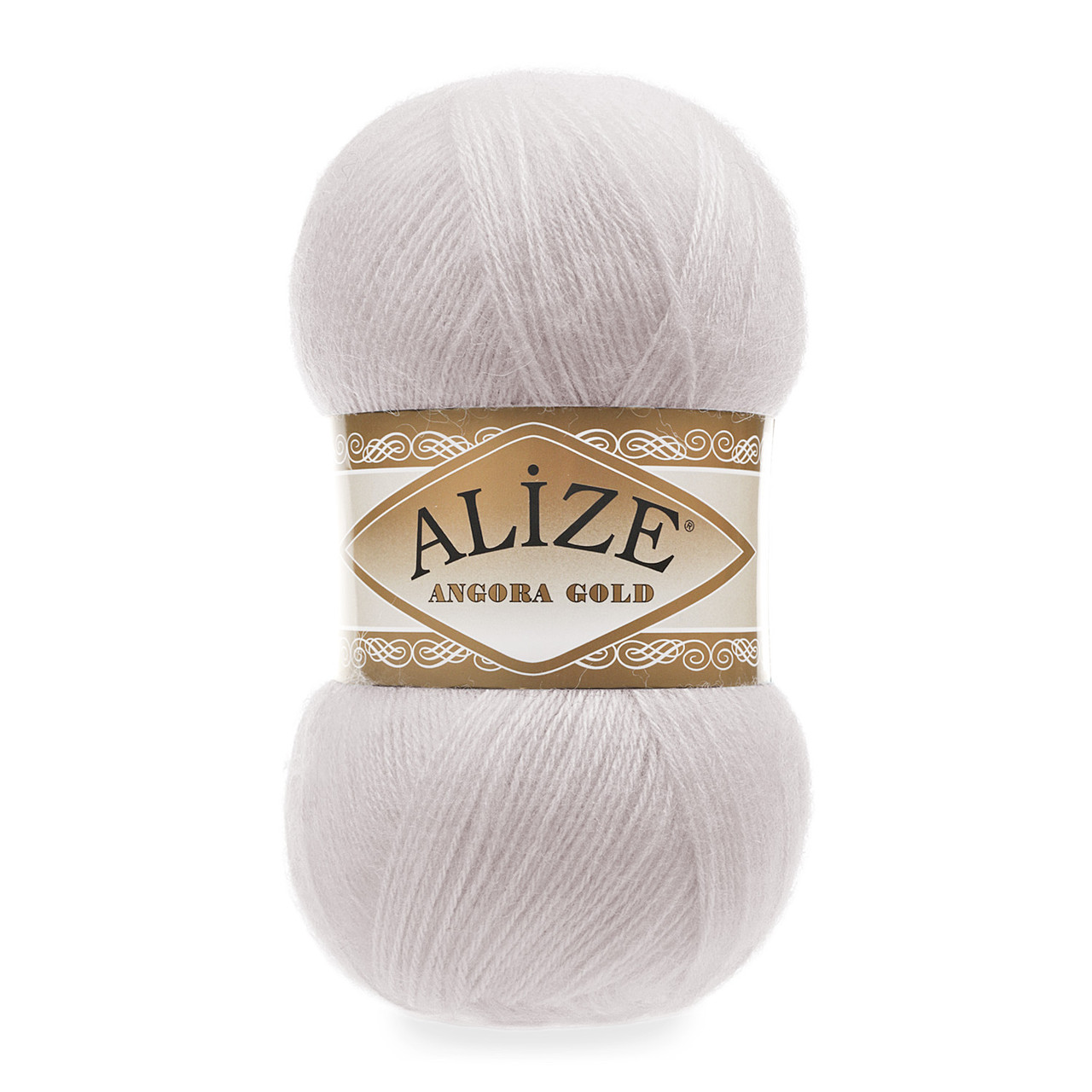 Пряжа Alize Angora Gold цвет 168 белая зима