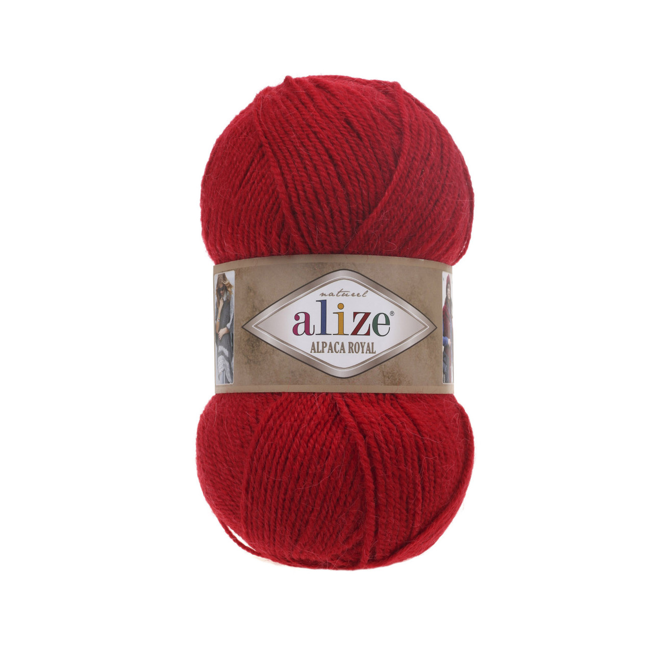 Пряжа Alize Alpaca Royal цвет 56 красный - фото 1 - id-p113784544