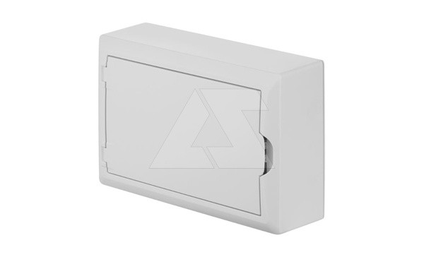 Щит навесной ECO BOX 1x12M, N/PE 2x 6x16+3x10mm2, белая пласт. дверь, белый RAL9003, 198x298x96mm, IP40 - фото 1 - id-p113785387