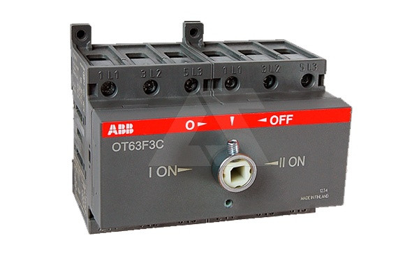Выкл. нагрузки реверсивный OT63F3C, 3P, схема I-0-II, без рукоятки - фото 1 - id-p113785742