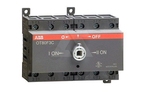 Выкл. нагрузки реверсивный OT80F3C, 3P, схема I-0-II, без рукоятки - фото 1 - id-p113785744