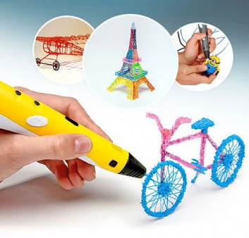 3D ручка 3Dpen-2 для создания объемных изображений с LCD-дисплеем + 1 рулон ABS-пластика в комплекте - фото 3 - id-p113791148