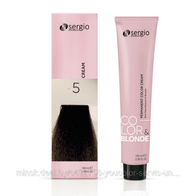 КРЕМ-КРАСКА COLOR&BLONDE светло-коричневый-5. 100 мл.