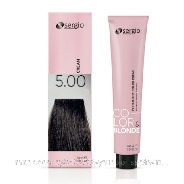 КРЕМ-КРАСКА COLOR&BLONDE светло-коричневый для седых волос 5.00. 100 мл.