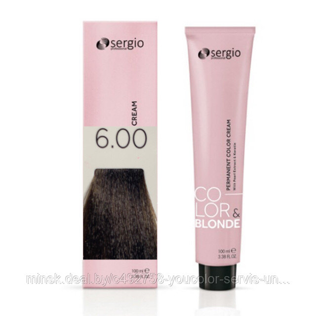 КРЕМ-КРАСКА COLOR&BLONDE темно-русый для седых волос-6.00. 100 мл.