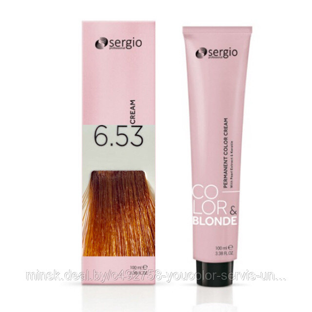 КРЕМ-КРАСКА COLOR&BLONDE sergio professional 100мл 6.53