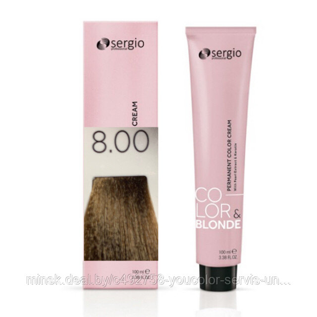 КРЕМ-КРАСКА COLOR&BLONDE блондин для седых волос-8.00. 100 мл.