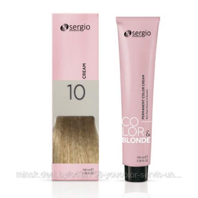 КРЕМ-КРАСКА COLOR&BLONDE sergio professional 100мл 10