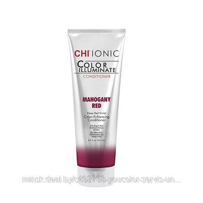 CHI IONIC COLOR ILLUMINATE Conditioner Mahogany Red Оттеночный бальзам Красный Махагон 251 мл