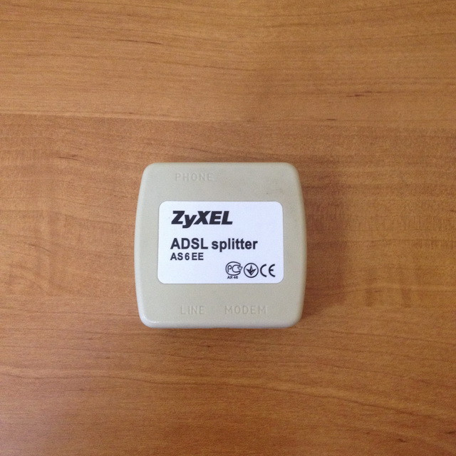 Сплиттер Zyxel ADSL Splitter AS 6 EE
