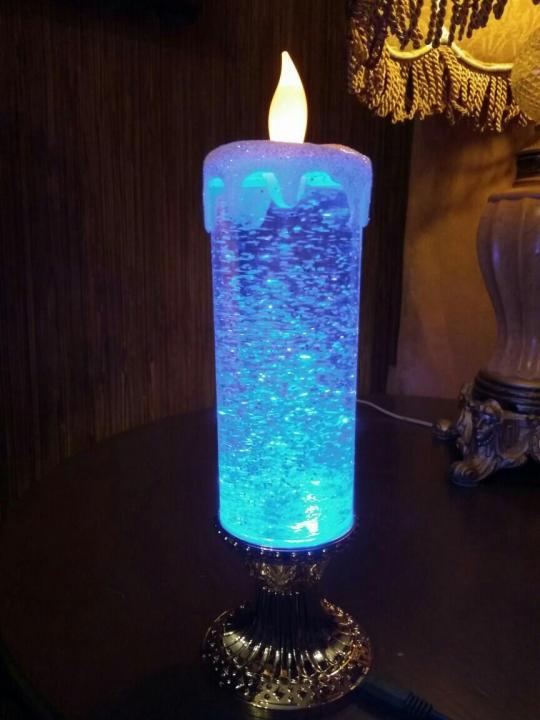 Светодиодная свеча с блестками. Лава лампа - свеча - фото 5 - id-p113836390