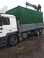 Перевозка контейнеров и стройматериалов манипулятором (6,13 тонн).