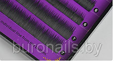 Ресницы для наращивания ,"норка", черные (0,10 толщина,5,6,7 мм,изгиб J), фото 2