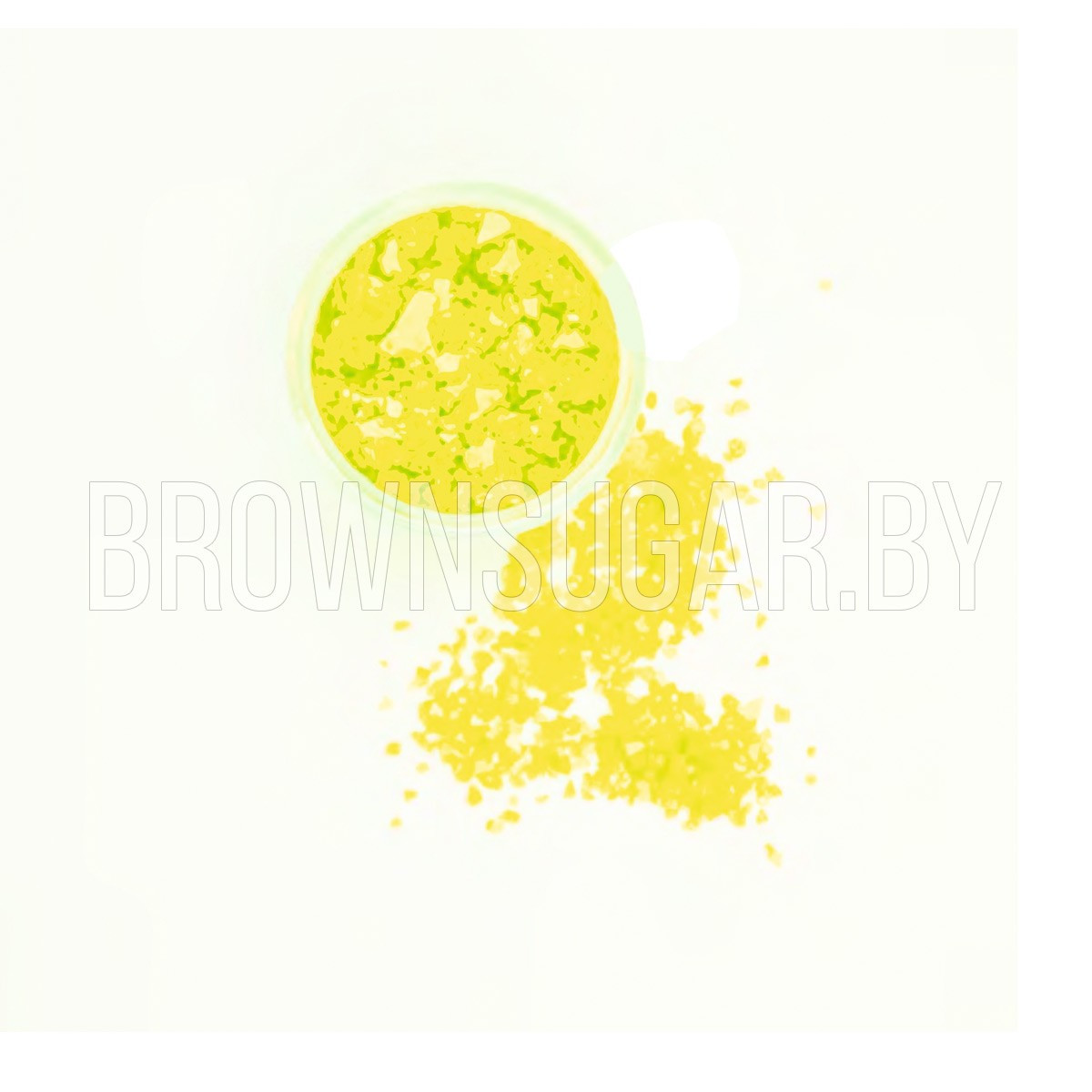 Блёстки цвет Лимон GLT 5.3 Sweety Kit (Россия, 4 гр, фракция 3-5 мм) - фото 1 - id-p113643291