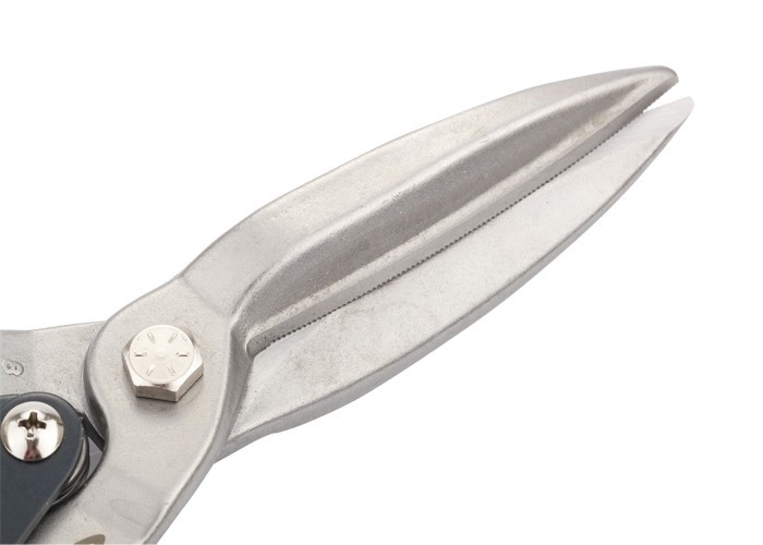 Ножницы по металлу "Piranha", 270 мм, прямой проходной рез, сталь СrMo, двухкомпонентные рукоятки Gross - фото 2 - id-p113880954