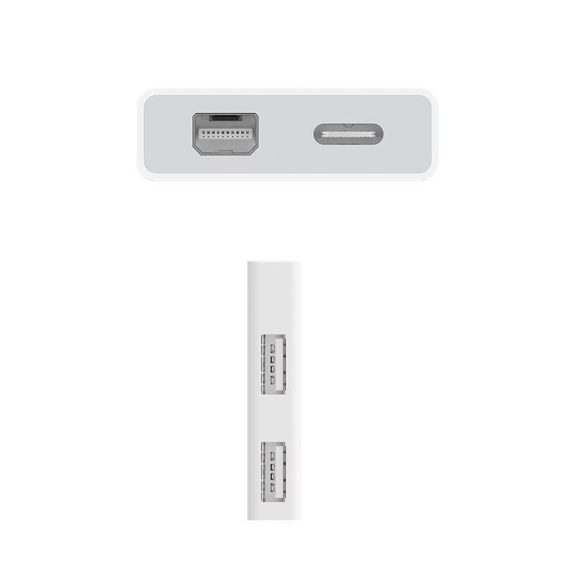 Адаптер Xiaomi Type-C to USB-A + USB-C + Mini Display Port converter - фото 2 - id-p113884334
