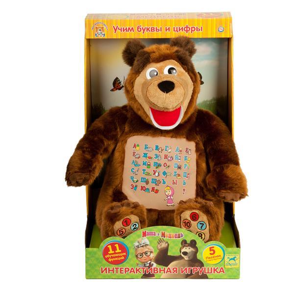 Развивающая мягкая игрушка " Медведь" учим алфавит 40 см - фото 1 - id-p7290901