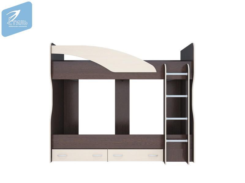 Двухъярусная кровать Мийа (венге/дуб молочный) фабрика стиль - фото 4 - id-p53353362
